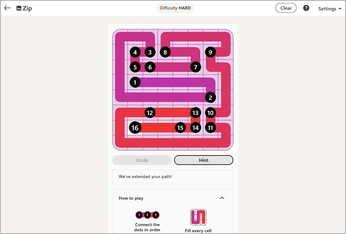 LinkedIn Zip today #523 solution